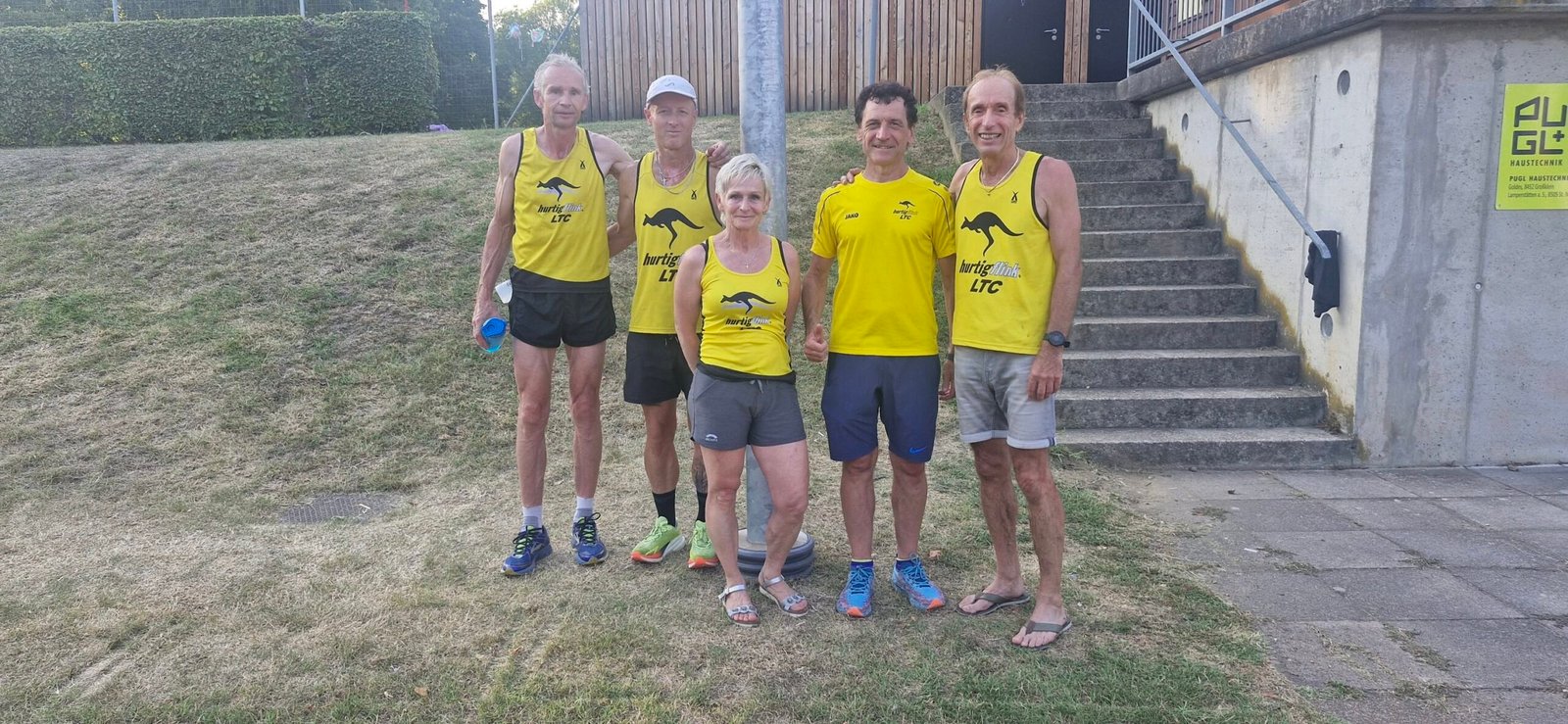 Die erfolgreichen Athletinnen und Athleten des HurtigFlink LTC bei den Steirischen Masters-Meisterschaften in Leibnitz