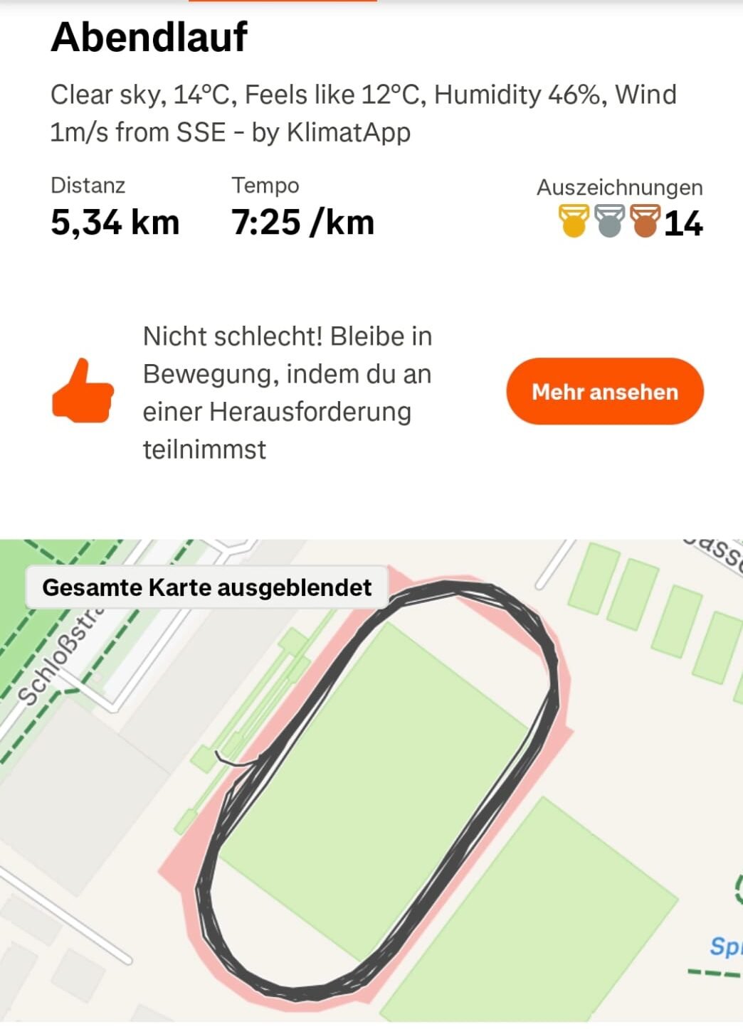 Lauftraining auf der ASKÖ-Anlage in Graz